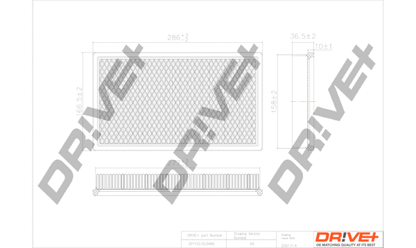 Air Filter (DP1110.10.0489)