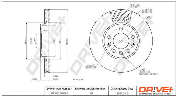 Brake Disc (DP1010.11.0786)