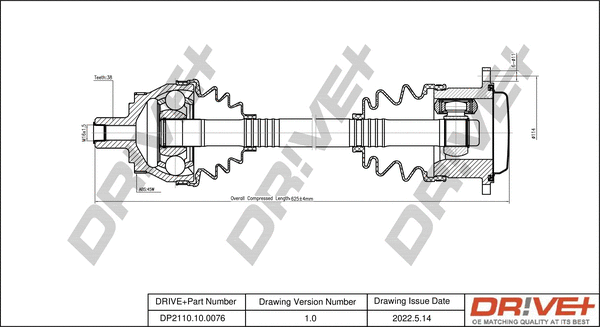 Drive Shaft (DP2110.10.0076)