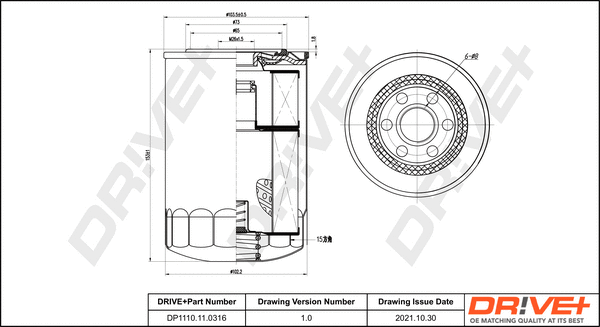 Oil Filter (DP1110.11.0316)