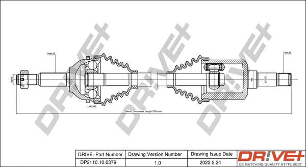 Drive Shaft (DP2110.10.0379)