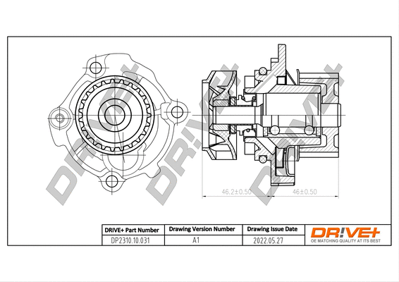 Water Pump, engine cooling (DP2310.10.031)