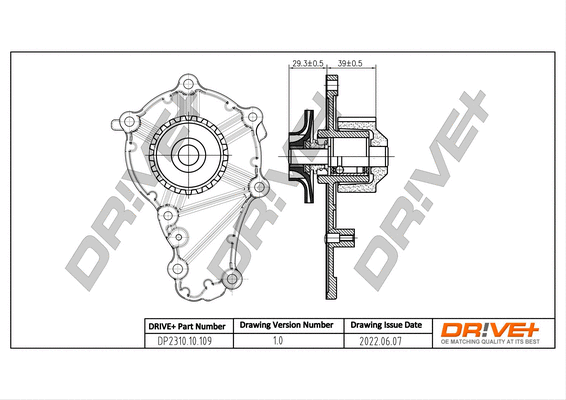 Water Pump, engine cooling (DP2310.10.109)
