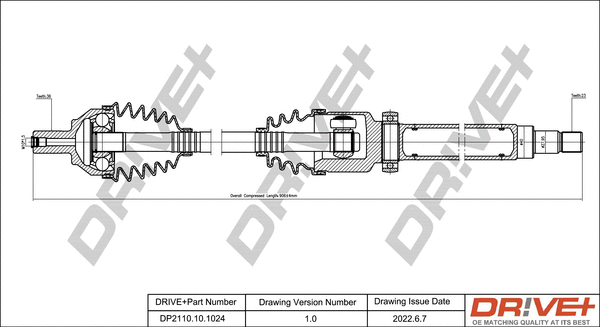 Drive Shaft (DP2110.10.1024)