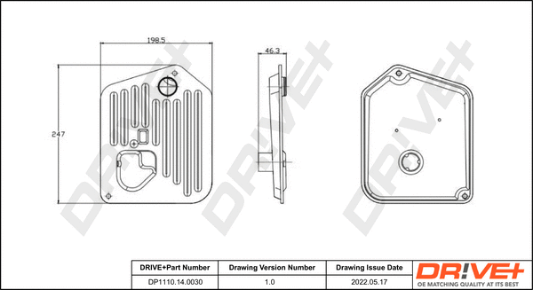 Hydraulic Filter, automatic transmission (DP1110.14.0030)