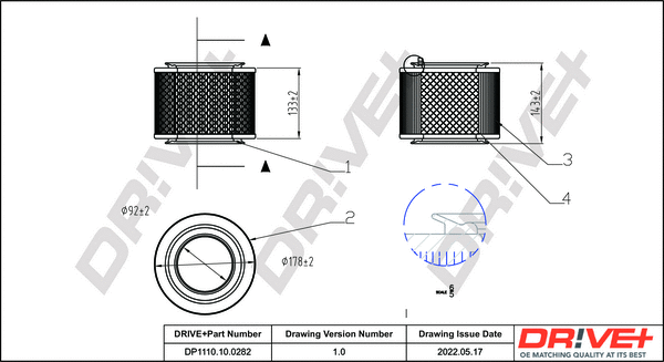 Air Filter (DP1110.10.0282)