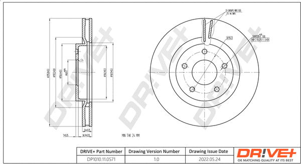 Brake Disc (DP1010.11.0571)