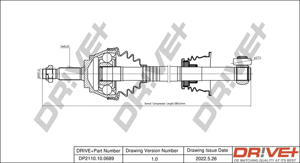 Drive Shaft (DP2110.10.0689)