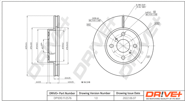 Brake Disc (DP1010.11.0576)
