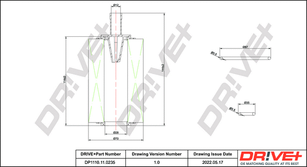 Oil Filter (DP1110.11.0235)