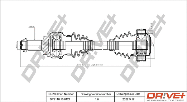 Drive Shaft (DP2110.10.0127)