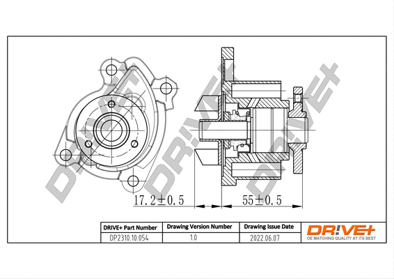 Water Pump, engine cooling (DP2310.10.054)