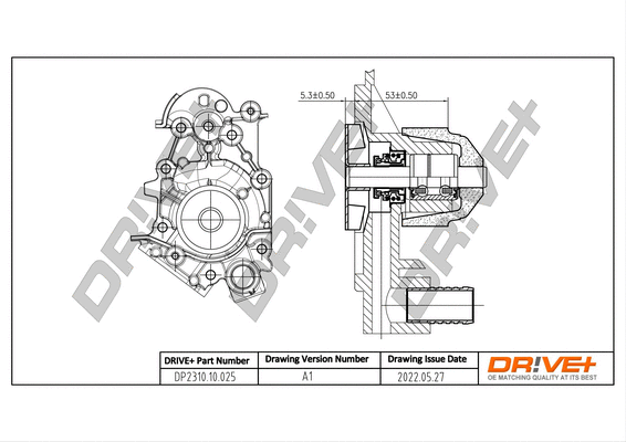 Water Pump, engine cooling (DP2310.10.025)