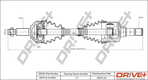 Drive Shaft (DP2110.10.0343)