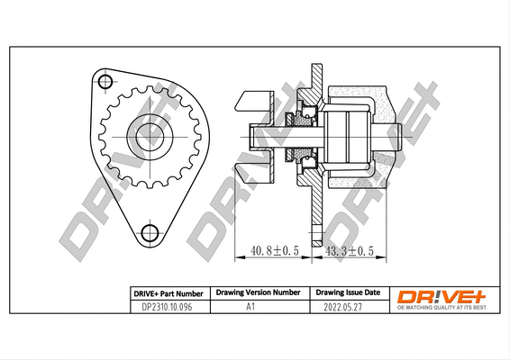 Water Pump, engine cooling (DP2310.10.096)