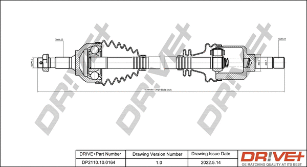 Drive Shaft (DP2110.10.0164)
