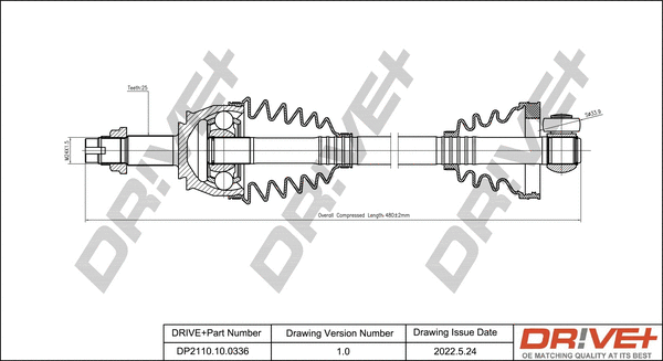Drive Shaft (DP2110.10.0336)