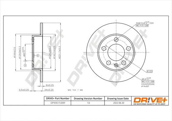 Brake Disc (DP1010.11.0091)