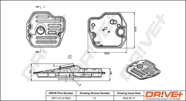 Hydraulic Filter Kit, automatic transmission (DP1110.14.0042)