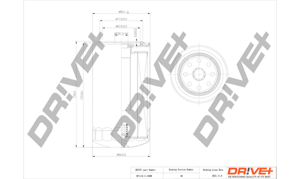 Oil Filter (DP1110.11.0298)
