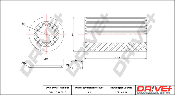 Oil Filter (DP1110.11.0226)