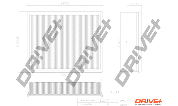 Air Filter (DP1110.10.0694)