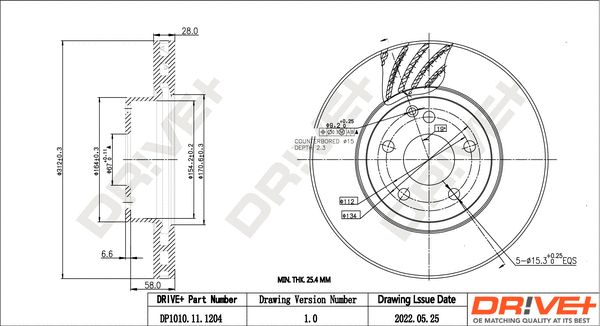 Brake Disc (DP1010.11.1204)
