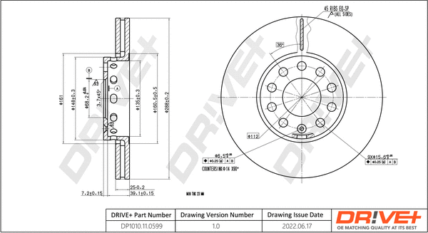Brake Disc (DP1010.11.0599)