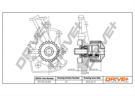 Water Pump, engine cooling (DP2310.10.083)