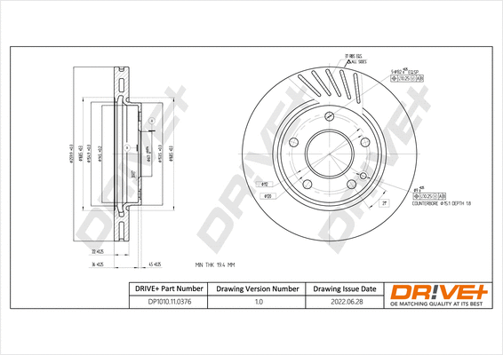 Brake Disc (DP1010.11.0376)