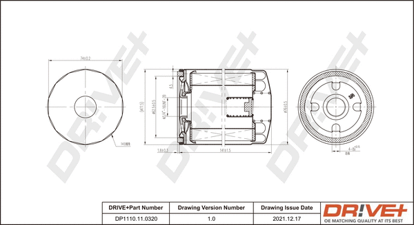 Oil Filter (DP1110.11.0320)