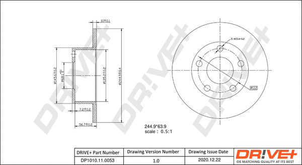 Brake Disc (DP1010.11.0053)