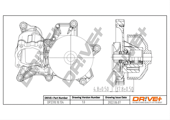 Water Pump, engine cooling (DP2310.10.134)