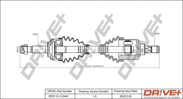 Drive Shaft (DP2110.10.0441)