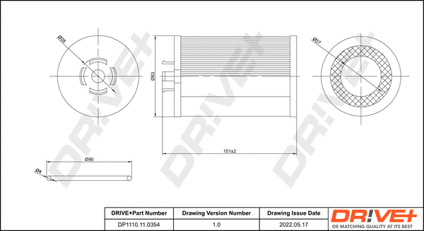 Oil Filter (DP1110.11.0354)