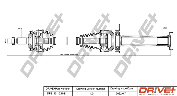 Drive Shaft (DP2110.10.1021)