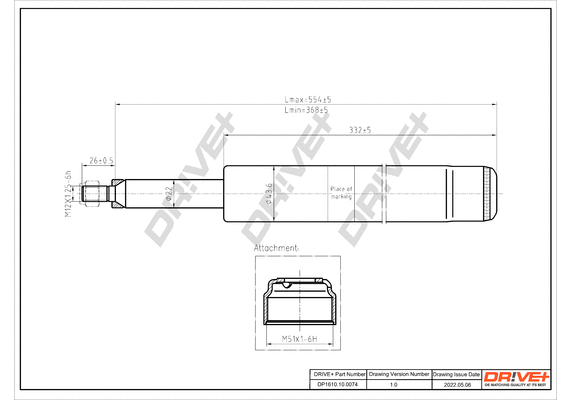 Shock Absorber (DP1610.10.0074)