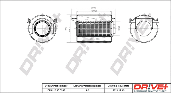 Air Filter (DP1110.10.0258)