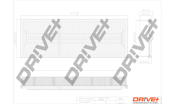 Air Filter (DP1110.10.0310)