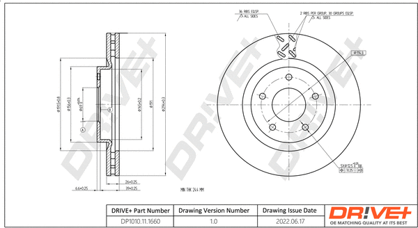 Brake Disc (DP1010.11.1660)
