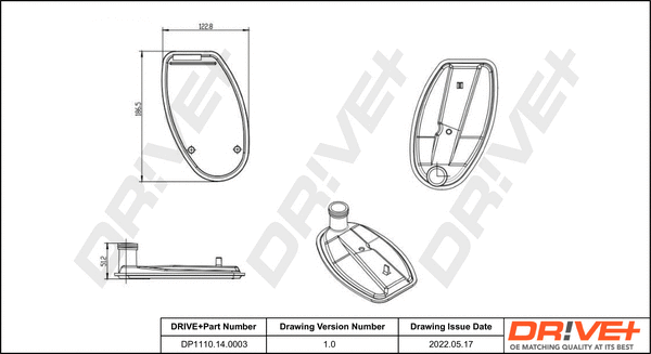 Hydraulic Filter Kit, automatic transmission (DP1110.14.0003)