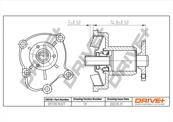 Water Pump, engine cooling (DP2310.10.027)