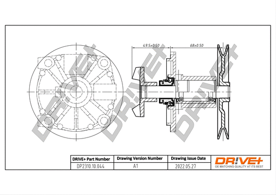 Water Pump, engine cooling (DP2310.10.044)