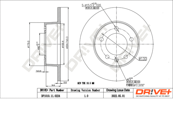 Brake Disc (DP1010.11.0224)