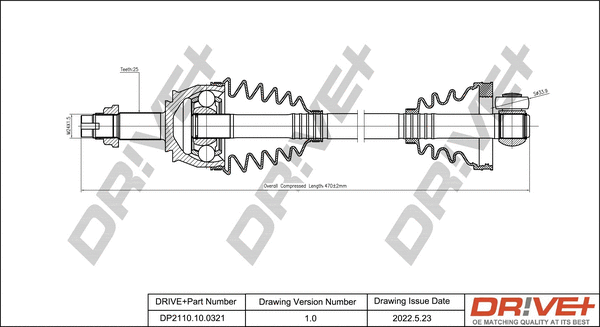 Drive Shaft (DP2110.10.0321)