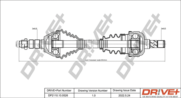 Drive Shaft (DP2110.10.0526)