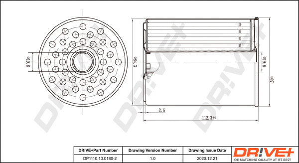 Fuel Filter (DP1110.13.0180)