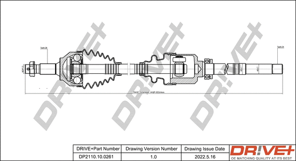 Drive Shaft (DP2110.10.0261)