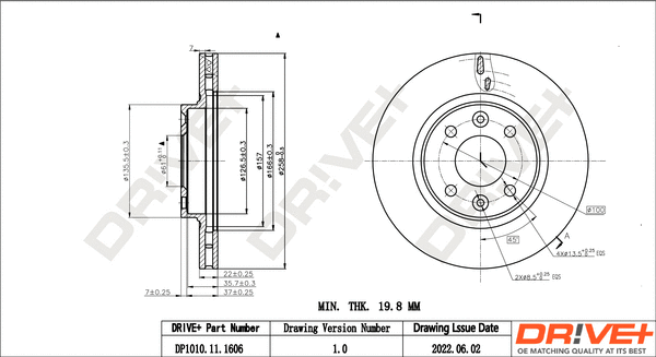 Brake Disc (DP1010.11.1606)