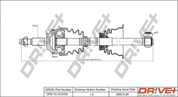 Drive Shaft (DP2110.10.0700)